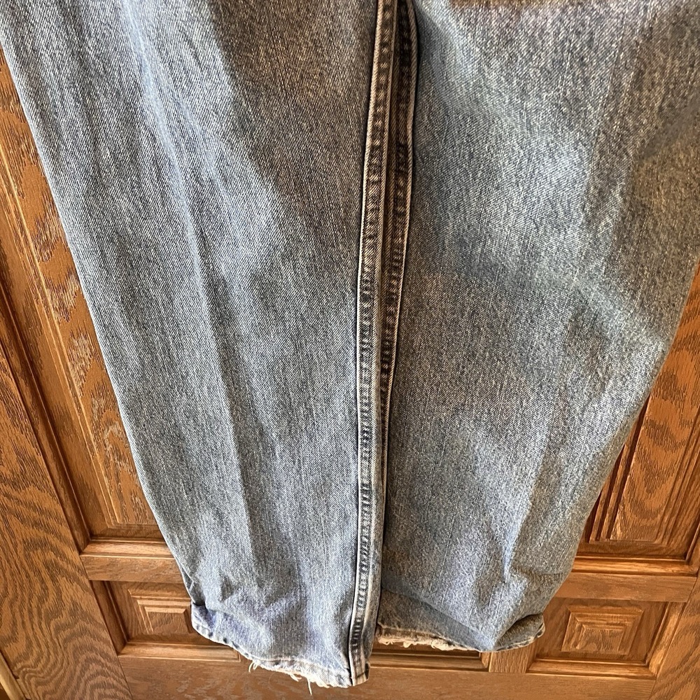 Wrangler Jeans‎ Men's Size 35x34 Regular Fit Straight Leg Light Wash 96501DS - Picture 10 of 14